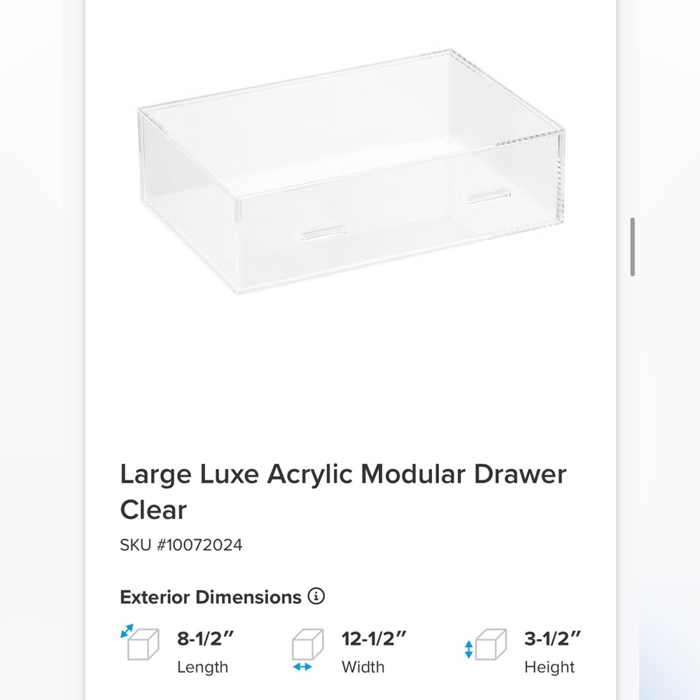 Acrylic Modular Drawers | Container Store - Picture 7 of 8